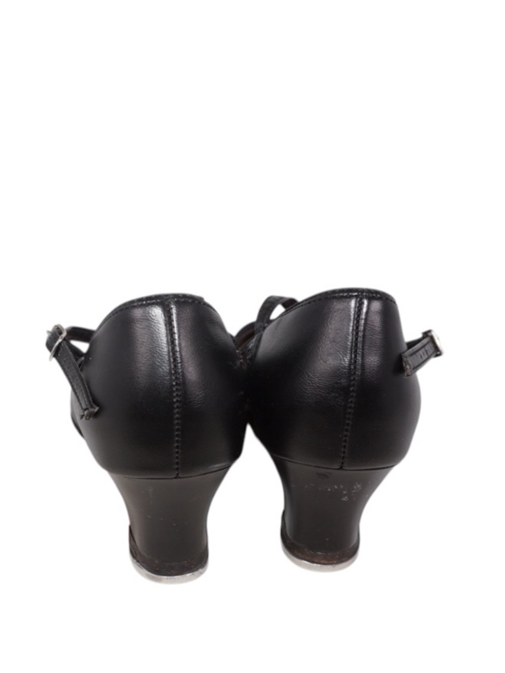 Capezio Black Leather Tele Tone Tap Mary Jane Tap Shoes - Size 8 - Picture 5 of 14